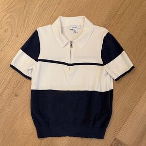 Reiss Boy’s knit Zip Collar Polo